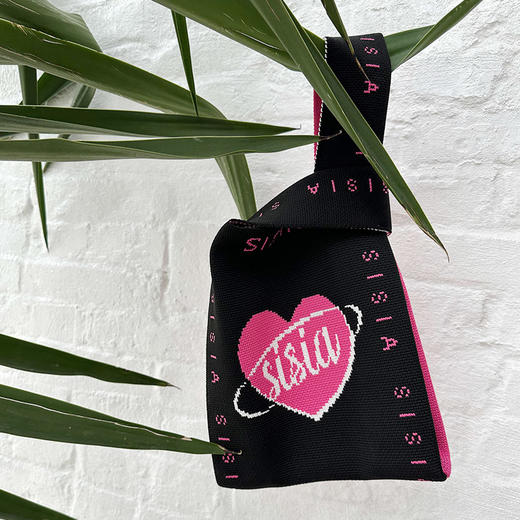 sisia新款度假便携时尚百搭针织手腕包化妆品手机钥匙零钱收纳包51W04S1B 商品图3