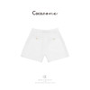 COCO ZONE 刘一一【100亚麻】简约纯色松紧抽绳短裤CD2A0850 商品缩略图3