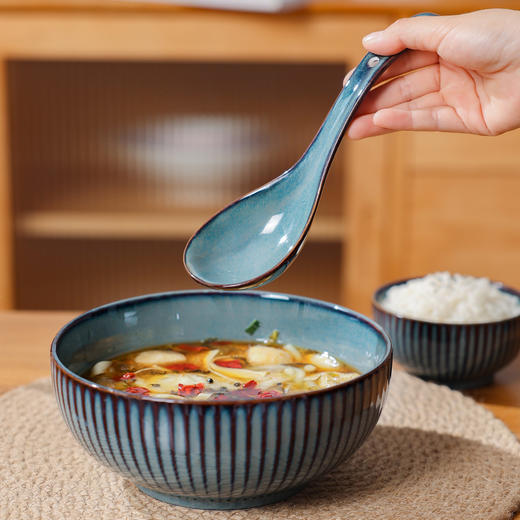 【梦幻时空窑变系列】梦幻窑变餐具典雅餐盘餐具碗盘家用饭碗简约创意盘子碟子 商品图9