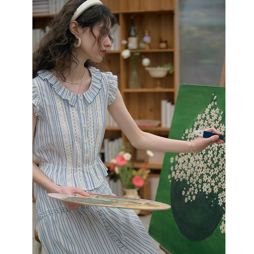 裁缝学苑AS508小飞袖衬衫纸样女装短款上衣小衫服装打板版型图纸 商品图2