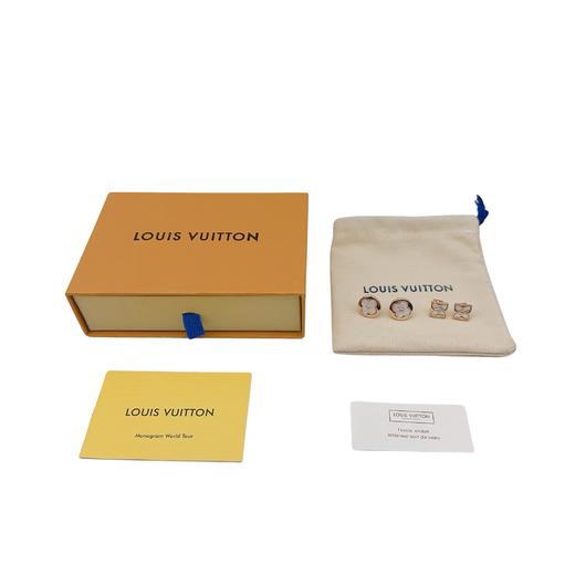 LOUIS VUITTON COLOR BLOSSOM 18K金贝壳耳钉-​编码：Q96426-官网在售价¥13,600人民币 商品图0