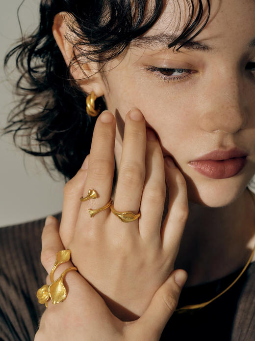 LS｜Leafling Ring 蕨叶戒指 [ 金 ]【Botanicalia】 商品图3
