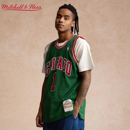 Mitchell&Ness 公牛 罗斯 08-09赛季球衣 绿色 商品图1