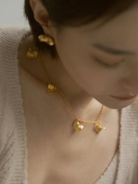 LS｜El pétalo de corazón Necklace 心瓣项链 [ 金 ]【Celestial】