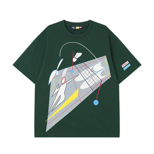 CryingCenterkumpoo薰风羽毛球联名系列 超速球场休闲宽松短袖 速干凉感 商品图4