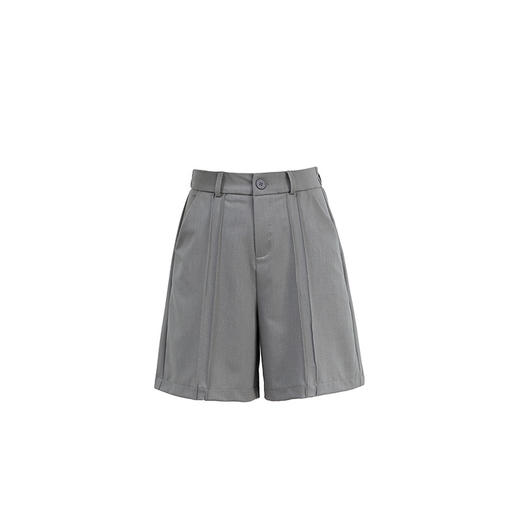 「高货rg」全新升级【铂金会员146/天猫199/差价53】(11709)洛诗琳新款高腰醋酸休闲五分裤2025夏季腰带宽松褶皱短裤 商品图5