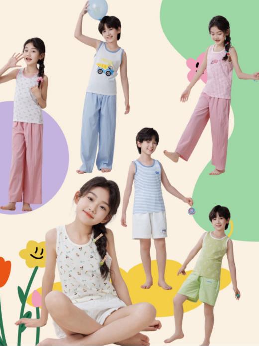 （2件起拍，单拍不发）🌞软弹亲肤！元气活泼穿搭~【RIOROT纯棉印花夏日萌趣小背心】💪孩子穿上就不肯脱的印花小背心🎁 软乎乎的超柔精梳棉面料，上身柔软透气，细腻亲肤  商品图3