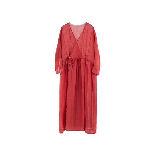 绽放旅行女装277朵/天丝苎麻两穿开衫连衣裙文艺百搭轻薄防晒舒适 商品图4