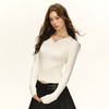 Ariseism 美式复古纯色修身V领毛衣外套女春秋新款内搭上衣 商品缩略图1