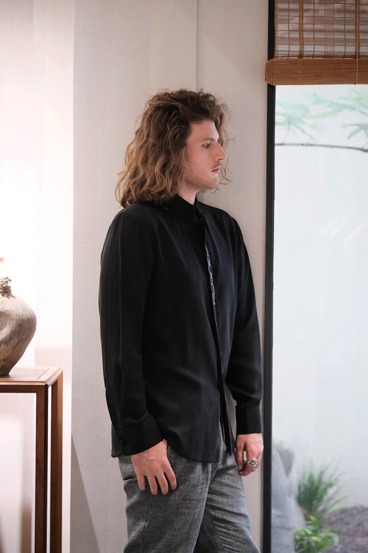 盛唐牡丹|绣花对襟男士衬衫 商品图2