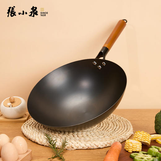 张小泉 家味圆底铁锅 无盖 32cm 商品图1