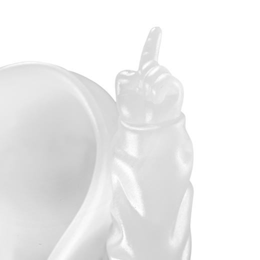 黄玉龙《我不是玩具-天地》白色夜光雕塑 商品图6