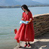 绽放旅行女装277朵/天丝苎麻两穿开衫连衣裙文艺百搭轻薄防晒舒适 商品缩略图0