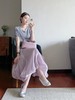 客供珠光缎流光熠熠淡淡粉紫色花苞半裙 商品缩略图10