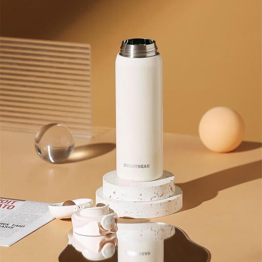 BeddyBear杯具熊 弹盖直饮保温杯316不锈钢男女便携水杯车载学生杯子 470ml 商品图3