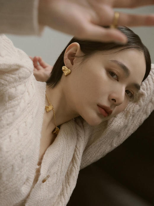 LS｜El pétalo de corazón Necklace 心瓣项链 [ 金 ]【Celestial】 商品图1