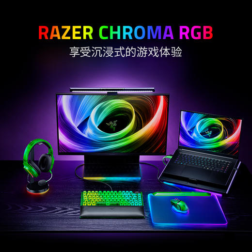 Razer雷蛇幻影绿 巴塞利斯蛇V3专业版35K+黑寡妇蜘蛛V4 75%+梭鱼X幻彩+烈焰神虫V2【雷蛇官方直营，免费延保一年】 商品图14