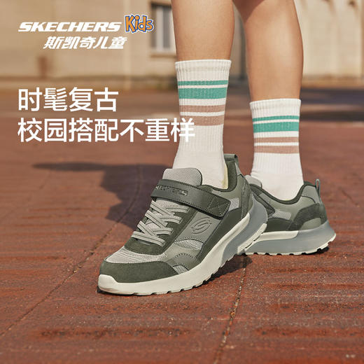 Skechers斯凯奇儿童时尚低帮运动板鞋女童春夏厚底缓震耐磨休闲鞋405676L 商品图3
