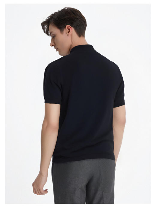 callisto藏青棉混纺T恤 商品图4