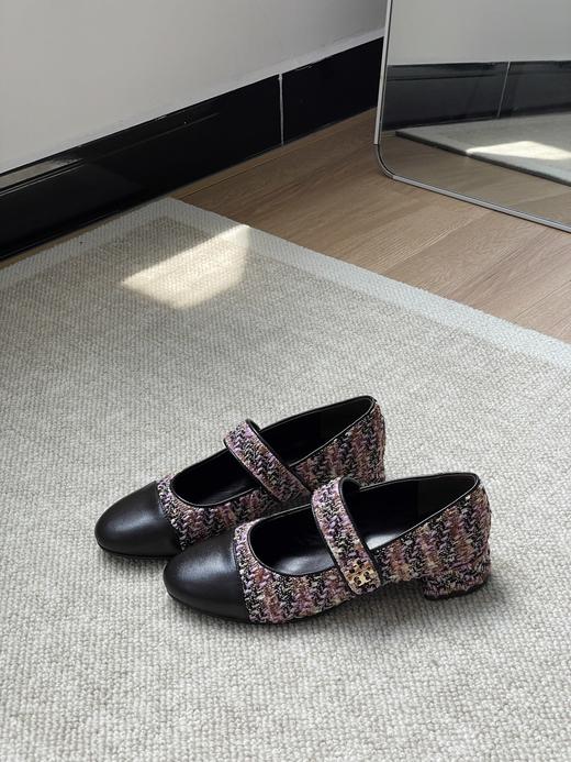 TB小香风鞋玛丽珍拼色高跟鞋（SS） 商品图1