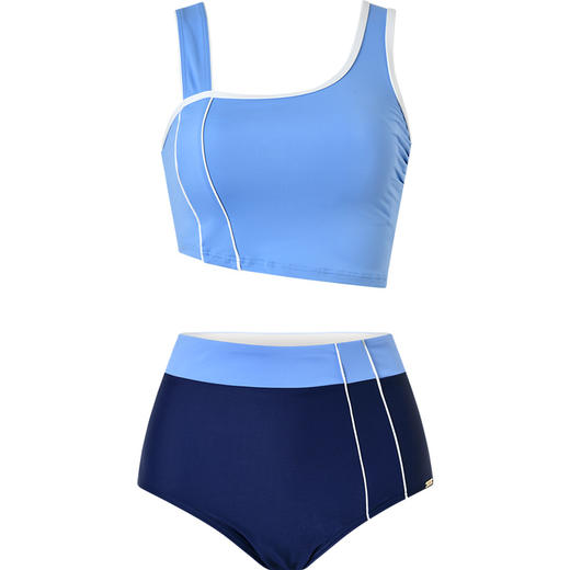 sisia2025新款泳衣女士性感运动高腰显瘦冲浪运动泡温泉分体泳衣SWT24-04A 商品图7