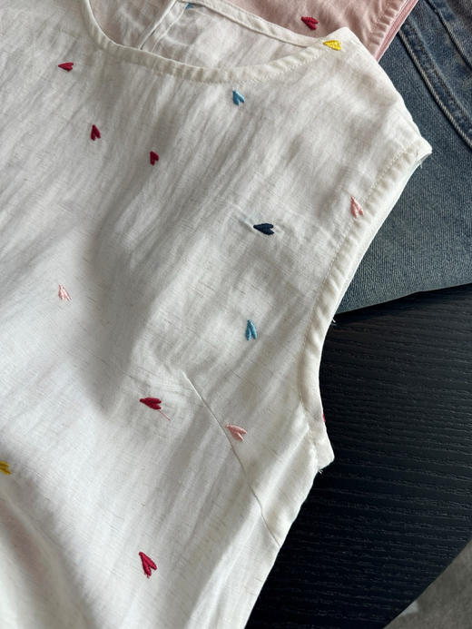 夏季多巴胺彩色爱心无袖背心 商品图13