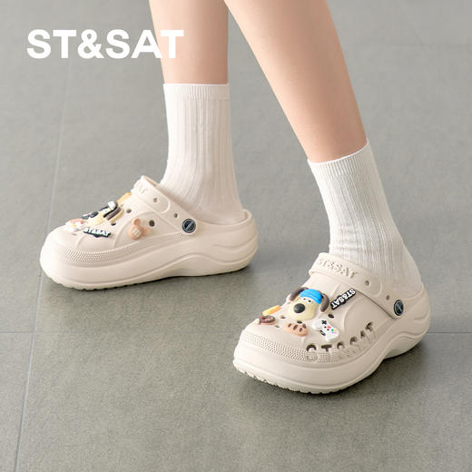 【萌趣乐园】星期六美式卡通厚底洞洞鞋SSD2110F5D 商品图3