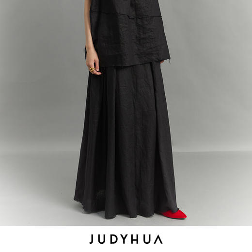 JUDYHUA 绵延系列亚麻半裙 商品图1