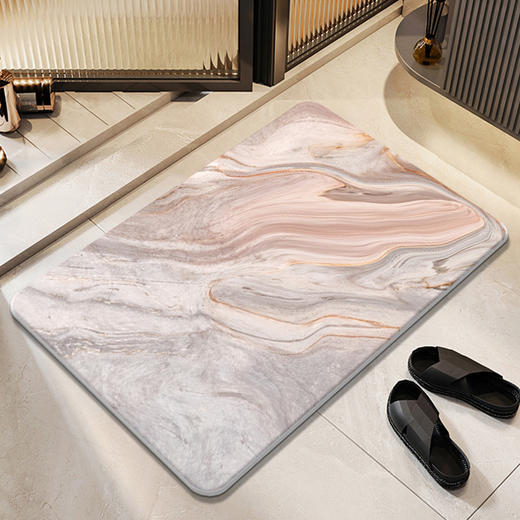 【山姆同款硅藻泥地垫】硬浴室地垫卫生间门口脚垫厕所硅藻土速干防滑 商品图3