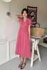 SUMMER & SAGE 玫红色法式茶歇连衣裙 20418 商品缩略图3