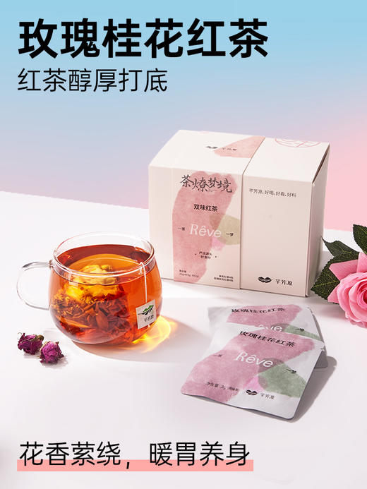 芊芳源玫瑰桂花茉莉花双味红茶冷泡茶包独立小包装袋夏季冷萃果茶 商品图2