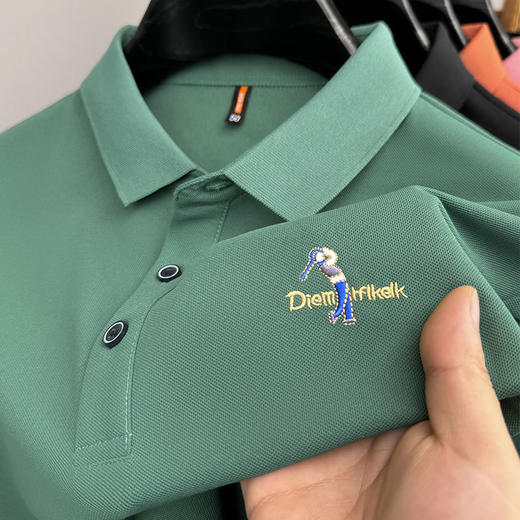 【夏季男士商务休闲POLO衫】夏天高品质爸爸装短袖T恤男装 商品图0