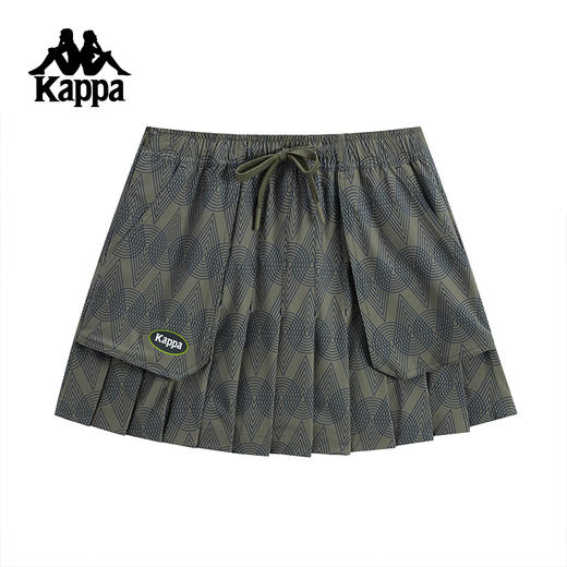 Kappa卡帕背靠背运动短裙女2025新款夏季百褶裙弹力裙裤半身裙子K0F62DY73 商品图0