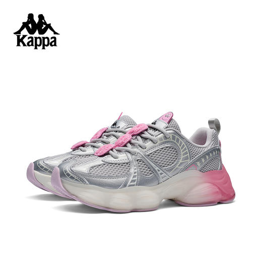 Kappa卡帕背靠背跑鞋女款新款夏季厚底增高老爹鞋网面透气运动鞋K0F65MC99P 商品图1