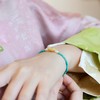 【新款湖北原矿绿松石手链】新中式原矿天然小绿松石手链女 单圈手串 国风超细小众礼物 商品缩略图4