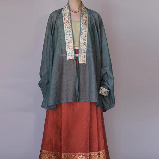 裁缝学苑AS507明制琵琶袖交领汉服纸样女装上衣版型图纸样板 商品图1