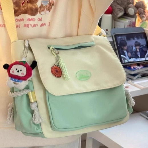 裁缝学苑AQ476单肩斜挎包纸样女装大容量手提袋子帆布包样板图纸 商品图3