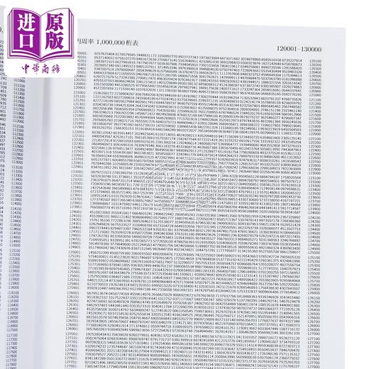 预售 【中商原版】圆周率1000000桁表 牧野贵树 暗黒通信団 日文原版日韩 円周率1000000桁表 商品图2