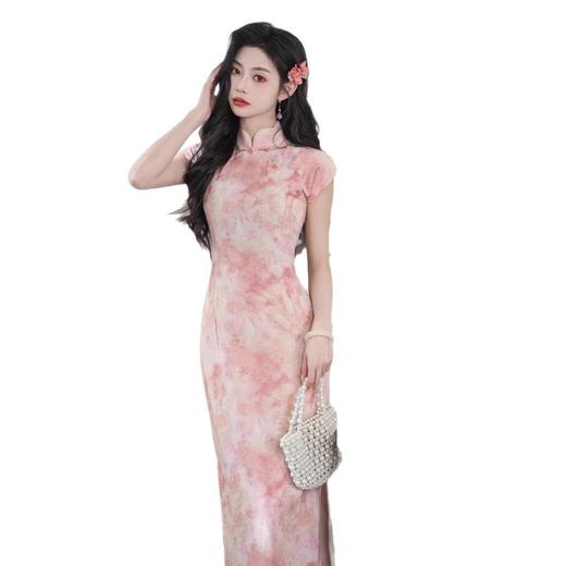 高档传统青花瓷国风修身素雅旗袍QJZ1056 商品图4