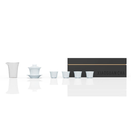小罐茶爆款茶具：踏清风·马蹄盖碗套组内含盖碗x1、茶杯x4、公道杯 x1送礼礼盒大气 商品图13