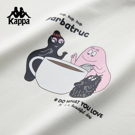 Kappa卡帕背靠背运动短袖女士2025夏季新款宽松纯棉t恤透气上衣潮K0F62TD74 商品图3