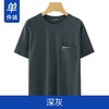 【夏季男士短袖T恤】新款冰丝凉爽透气 中年男装网眼半袖条纹圆领夏装 商品缩略图7