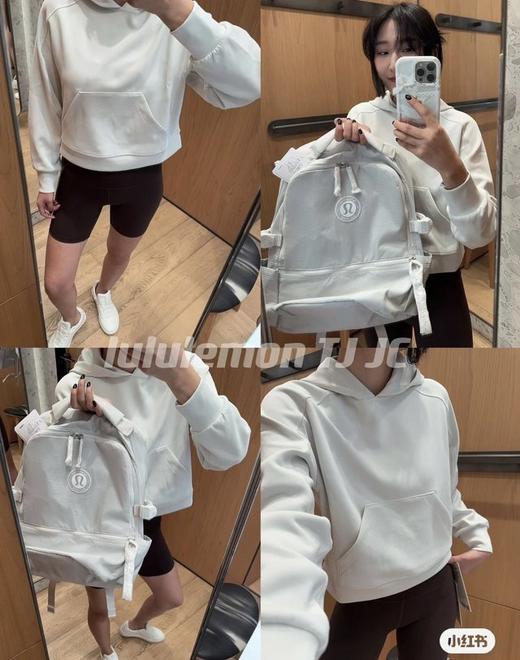 LULU 男女同款 22L格纹面料运动休闲背包/双肩包 Z-15417 商品图7