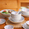 【粉樱浮雕系列餐具】日式樱花浮雕餐具创意碗碟套装家用陶瓷饭碗面碗汤碗菜盘子加厚 商品缩略图5