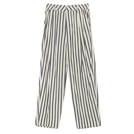 谜底黑白条纹萝卜裤女2024年夏季新品复古通勤西裤长裤242MK0715 商品图4