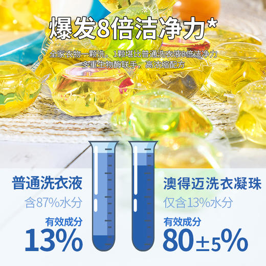 澳得迈草本果香洁净护衣洗衣凝珠8gx30颗/盒 商品图4
