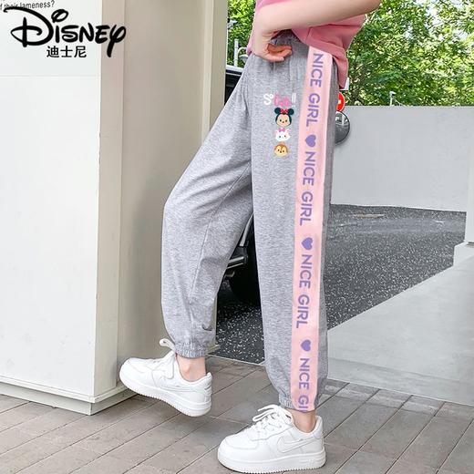 【Disney迪士尼】女童裤子夏季薄款2025新款儿童运动裤夏装休闲裤 商品图0