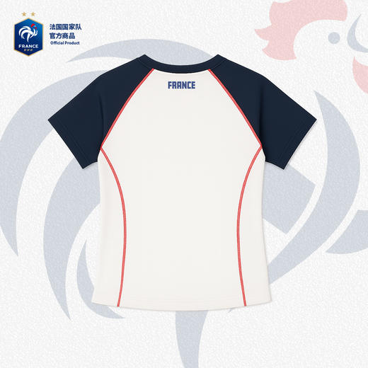 【官方正版】法国国家队丨拼色运动女士T恤夏季圆领休闲短袖 商品图4