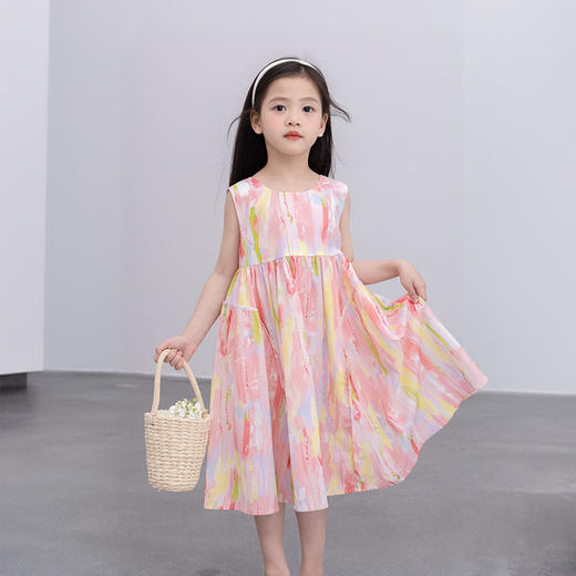 【45.9元起】儿童纯棉连衣裙高品质女童夏季休闲裙时尚连衣裙 商品图2