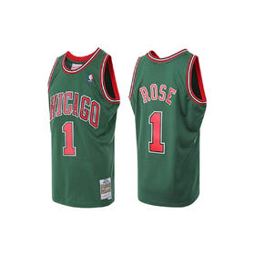 Mitchell&Ness 公牛 罗斯 08-09赛季球衣 绿色